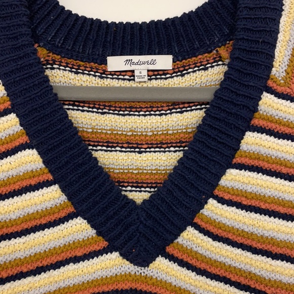Cropped striped Madewell sweater - Picture 2 of 3